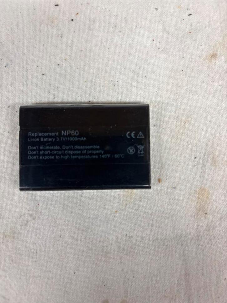 NP60 Li-ion Batterij 3.7V/1000mAh - Vervanging, Audio, Tv en Foto, Accu's en Batterijen, Nieuw, Oplaadbaar, Ophalen of Verzenden