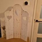 Verweerd wit decoratief paneel met hartjes, Huis en Inrichting, Ophalen of Verzenden, Gebruikt