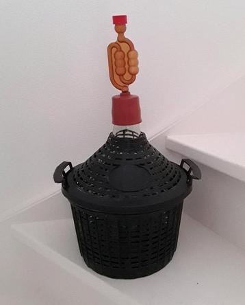 Gistingsfles mandfles flesvaas Ambrosio waterslot - 5 liter  beschikbaar voor biedingen