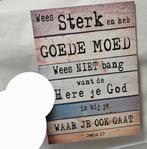Leuke wand decoratie NIEUW!, Jozua 1:9, Ophalen of Verzenden, Nieuw
