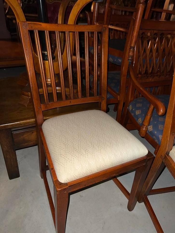 4 Schuitema Eetkamerstoelen - Klassiek Design, Huis en Inrichting, Stoelen, Gebruikt, Vier, Hout, Bruin, Ophalen