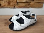 Durea sandalen ZGAN1 maat 6,5 / 40 breedte K wit DUREAS, Wit, Gabor, Zo goed als nieuw, Sandalen of Muiltjes