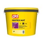 SPS ISOTEX Mat XT 10L – Wit – Hoogwaardige Muurverf, Doe-het-zelf en Verbouw, Verf, Beits en Lak, Wit, Nieuw, Maximum, Verf