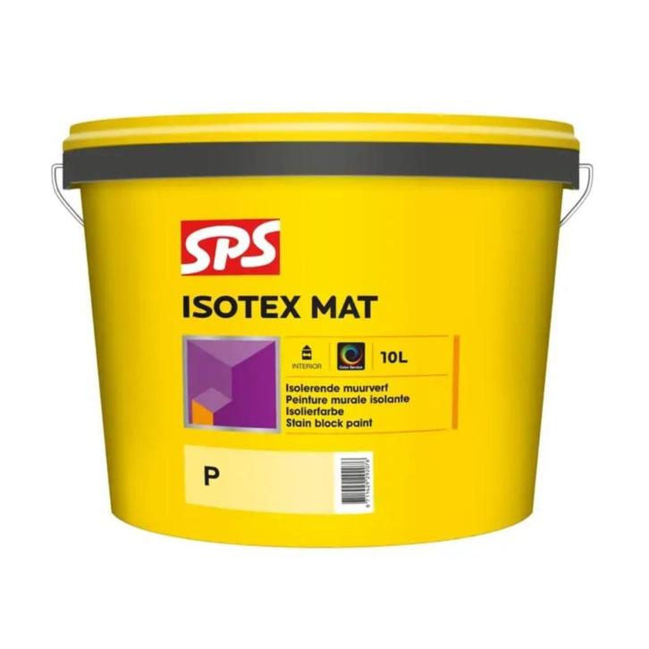 SPS ISOTEX Mat XT 10L – Wit – Hoogwaardige Muurverf, Doe-het-zelf en Verbouw, Verf, Beits en Lak, Nieuw, Verf, 10 tot 15 liter