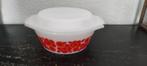 Vintage ovenschaal deksel Arcopal Lotus rood oranje 17 cm, Huis en Inrichting, Keuken | Servies, Gebruikt, Ophalen of Verzenden