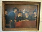 Oud schilderij naar Rembrandt  Staalmeesters 57/45 cm, Antiek en Kunst, Ophalen of Verzenden