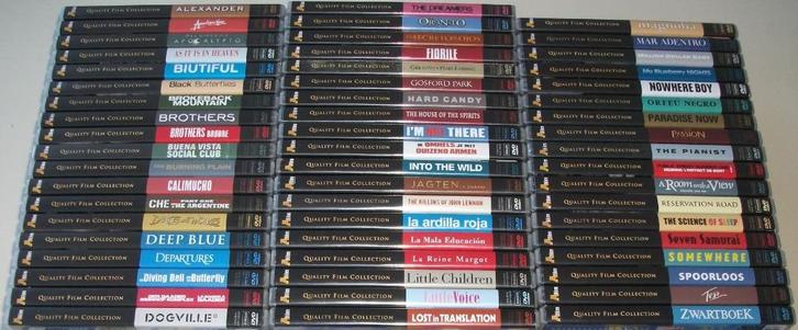 Dvd *** QUALITY FILM COLLECTION *** 56 stuks, Cd's en Dvd's, Dvd's | Filmhuis, Zo goed als nieuw, Overige gebieden, Boxset, Alle leeftijden