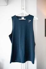 Donkerblauwe tanktop Gymshark maat S, Kleding | Heren, Sportkleding, Blauw, Gymshark, Ophalen of Verzenden, Zo goed als nieuw