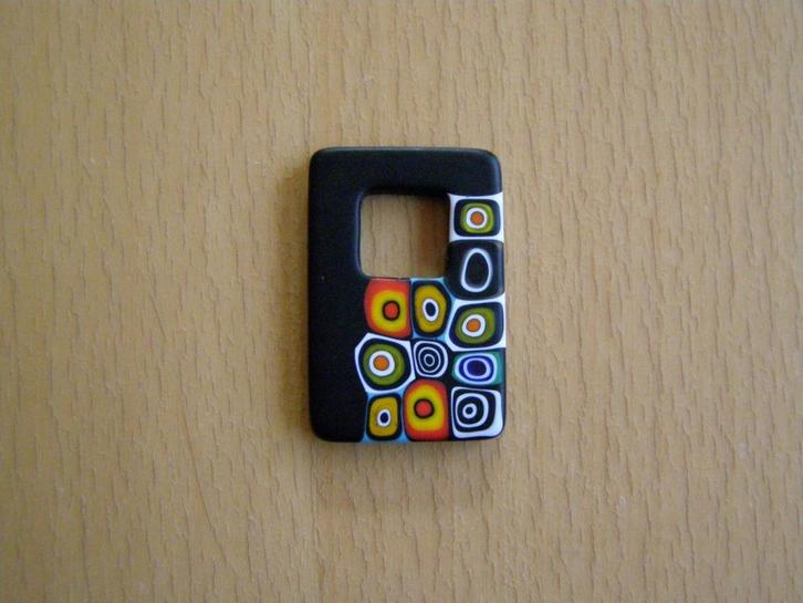 MURANO GLAS HANGER ORNAMENT 4,1 x 2,7 x 0,5 cm 11,5 gram, Sieraden, Tassen en Uiterlijk, Kettinghangers, Zo goed als nieuw, Glas of Kristal