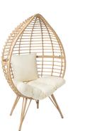 Ei stoel met kussens - Relaxen in stijl!, Huis en Inrichting, Stoelen, Ophalen, Gebruikt, Eén