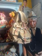 Orginele vintage canvas rugzak met leren riemen, Ophalen of Verzenden, Huis en Inrichting