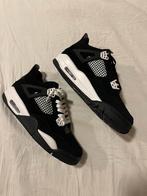 Jordan 4 retro white thunder, Verzenden, Zwart, Nike Air Jordan, Sneakers of Gympen
