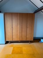 Houten Kledingkast vintage  met 4 Deuren en incl.Sleutels, Huis en Inrichting, Kasten | Kledingkasten, Ophalen, Gebruikt, 150 tot 200 cm