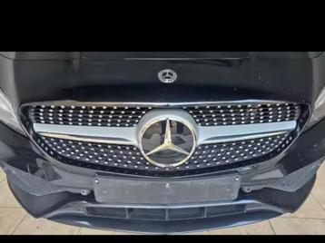 3D Mercedes Embleem – Zilver & Zwart – Nieuwste Grill Stijl  beschikbaar voor biedingen