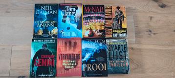 Leesboeken van oa Tom Clancy en Andy McNab beschikbaar voor biedingen