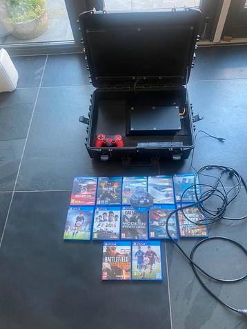 Play station 4 met monitor/controller/spellen/koffer beschikbaar voor biedingen