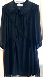 Max Mara Jurk zwart zijde 38, Maat 38/40 (M), Zwart, Nieuw, Cocktailjurk