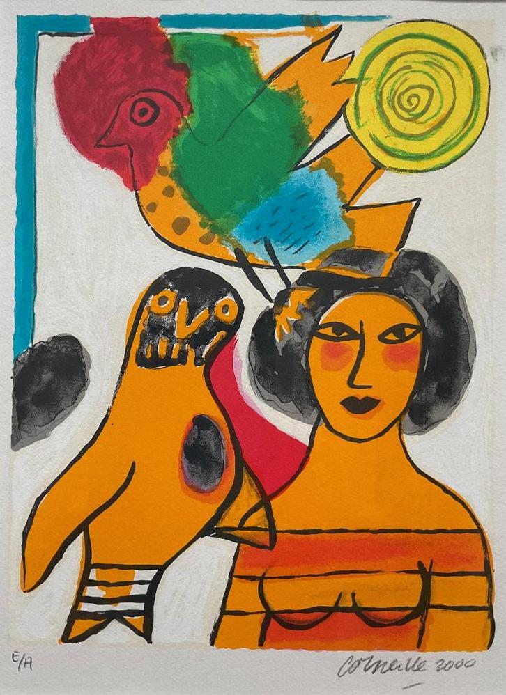 Corneille (1922-2010) - Un été Italien (2000), Antiek en Kunst, Kunst | Litho's en Zeefdrukken, Ophalen of Verzenden