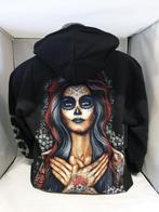 Zwart vest, muertos, printvest, Ophalen of Verzenden, Nieuw, Overige maten, Zwart