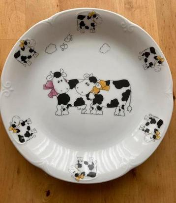 Kinderbordje Koeien - Koekjesschaaltje 19cm beschikbaar voor biedingen