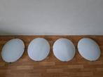 Plafondlampen  4 st., Ophalen of Verzenden, Zo goed als nieuw, Glas