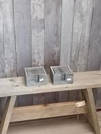 Houten onderzetters in een bakje, Canadezenlaan 4 Dokkum, Glas of Kopje, Nieuw, La Rentree