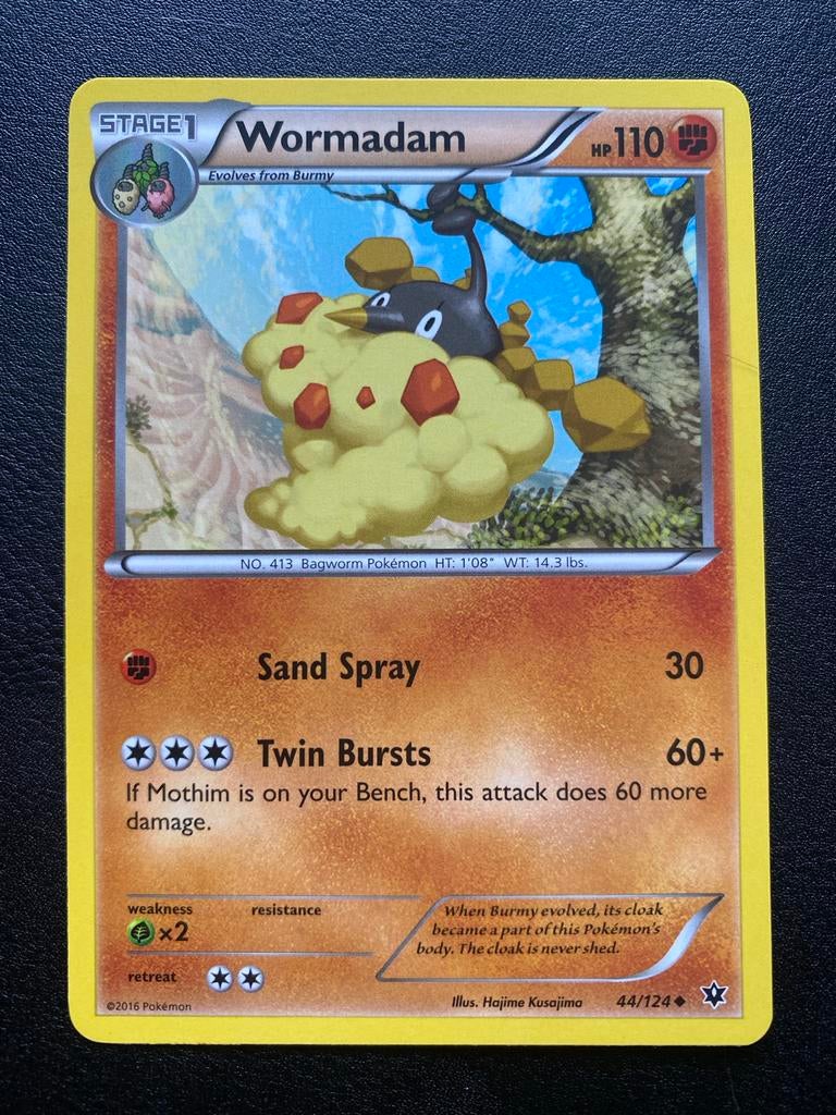 Wormadam 44/124 Pokémon XY Fates Collide Packfresh Mint, Ophalen of Verzenden, Zo goed als nieuw, Losse kaart