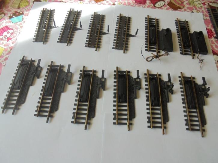 Fleischmann 12x ontkoppel rails ho, Hobby en Vrije tijd, Modeltreinen | H0, Gebruikt, Rails, Gelijkstroom, Fleischmann, Analoog