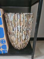 Mooie schelpenvaas, Ophalen, Zo goed als nieuw, Glas, Minder dan 50 cm