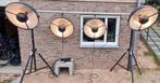 Backlight, vintage bowl, theaterlamp, podium licht. 4 stuks, Muziek en Instrumenten, Ophalen, Gebruikt, Licht