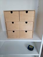 Houten ladekastje - 6 lades, Ophalen, Minder dan 50 cm, Zo goed als nieuw, Minder dan 25 cm