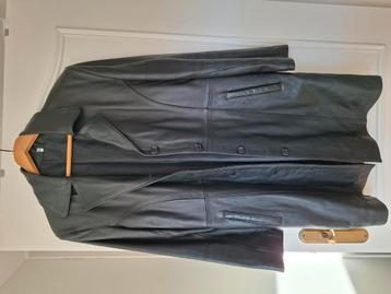 Nieuwe zwarte Lederen jas half lang beschikbaar voor biedingen