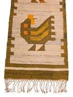 Vintage Polish Wall Art kilim Pools wandkleed kippen vogels, Ophalen