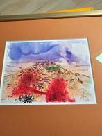 Aquarel van Bernard Sudre - Landschap, Antiek en Kunst, Ophalen