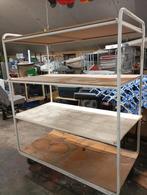 Robuuste etagewagen / magazijnkar - 180x80x140 cm, Met plank(en), Gebruikt, 75 cm of meer, Overige materialen