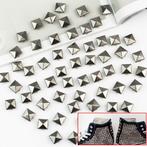 100 stuks 8mm piramide kleding Studs Spots Spikes Nailheads., Ophalen of Verzenden, Nieuw, Knutselwerk