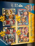 Paw Patrol Puzzel - 4 in 1, Ophalen, 10 tot 50 stukjes, Zo goed als nieuw, 2 tot 4 jaar