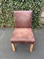 6 Eetkamerstoelen, Huis en Inrichting, Ophalen, Gebruikt, Bruin, Stof