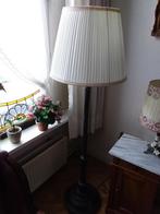 Staande schemerlamp vloerlamp met plissé kap art deco, Huis en Inrichting, Ophalen, Gebruikt, 150 tot 200 cm