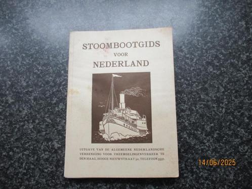STOOMBOOTGIDS VAN NEDERLAND+ KAART VAARROUTES-1917, Verzamelen, Scheepvaart, Gebruikt, Boek of Tijdschrift, Ophalen of Verzenden