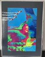 Zeefdruk van F16-jager, Rechthoekig Staand, Ophalen of Verzenden, Zo goed als nieuw, A1 t/m A3