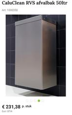 Caluclean RVS bak  Wand - 50 Liter - Nieuw in Doos, Nieuw, 40 liter of meer, Ophalen of Verzenden, Rvs