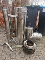 rookkanaal dubbelwandig holotherm, Huis en Inrichting, Kachels, Gebruikt, Houtkachel, Ophalen of Verzenden, Vrijstaand
