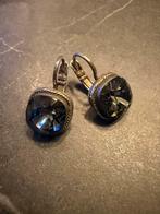 Camps & Camps zilveren oorbellen blauwe Swarovski steen, Sieraden, Tassen en Uiterlijk, Hangers, Blauw, Ophalen of Verzenden, Zo goed als nieuw