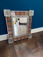 Mexicaanse spiegel met tegeltjes, Huis en Inrichting, Minder dan 50 cm, Ophalen of Verzenden, Zo goed als nieuw, Minder dan 100 cm
