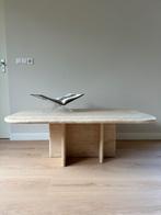 Top staat vintage massieve travertin salontafel, Huis en Inrichting, Ophalen, 100 tot 150 cm, Vintage, 50 tot 100 cm