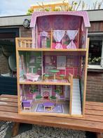 KidKraft Poppenhuis (compleet met meubeltjes), Poppenhuis, Zo goed als nieuw, Ophalen