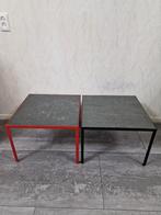 Stijlvolle salontafel met een vierkant keramisch blad., Ophalen, 50 tot 100 cm, Vierkant, 50 tot 100 cm