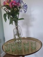 Kleine antieke groene glaasjes groen glas, Antiek en Kunst, Antiek | Glas en Kristal, Ophalen of Verzenden