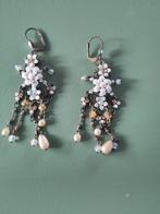 Feestelijke vintage oorbellen, Michal Negrin, wit (3), Overige materialen, Hangers, Met strass, Verzenden